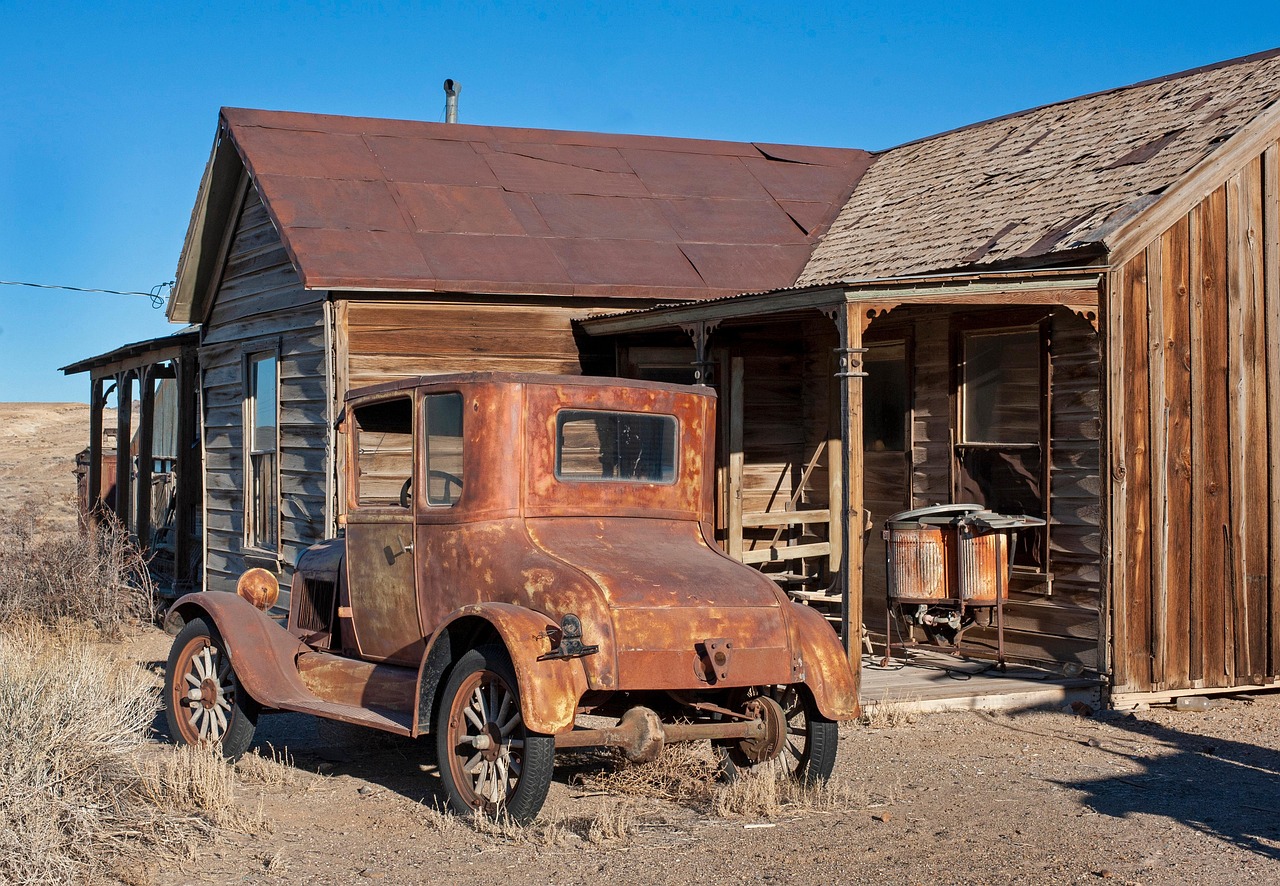 ghost town, usa, nevada, america, landscape, vintage car, clapboard house, time stood still, ford model t, coupe, ford, iconic car, ghost town, ghost town, ghost town, ghost town, ghost town, nevada